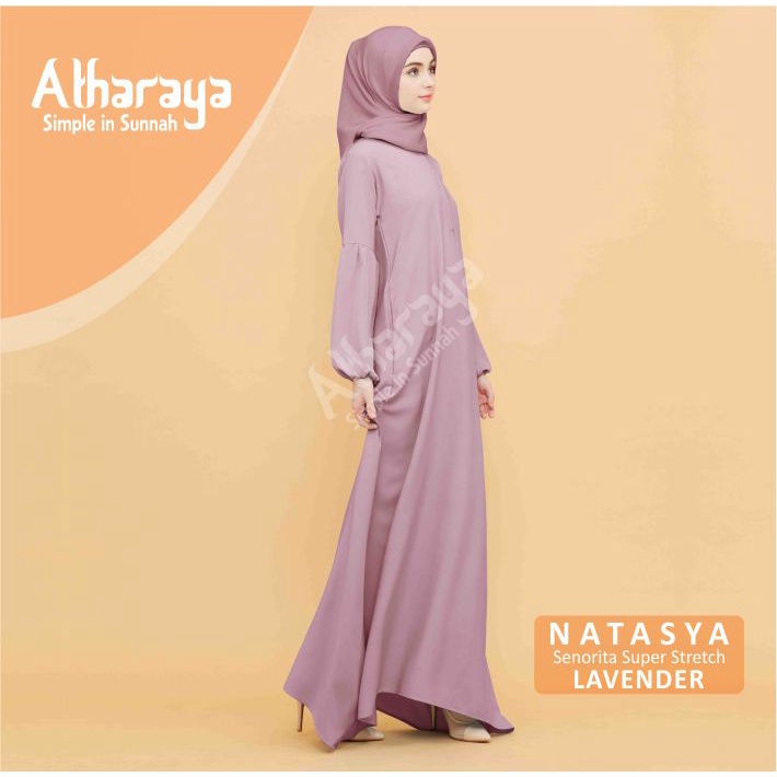 Gamis Terbaru Abaya Maxi Dress NATASYA Basic Dress Premium By Atharaya