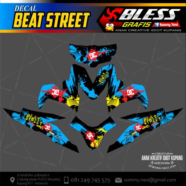 Decal motor Beat Street