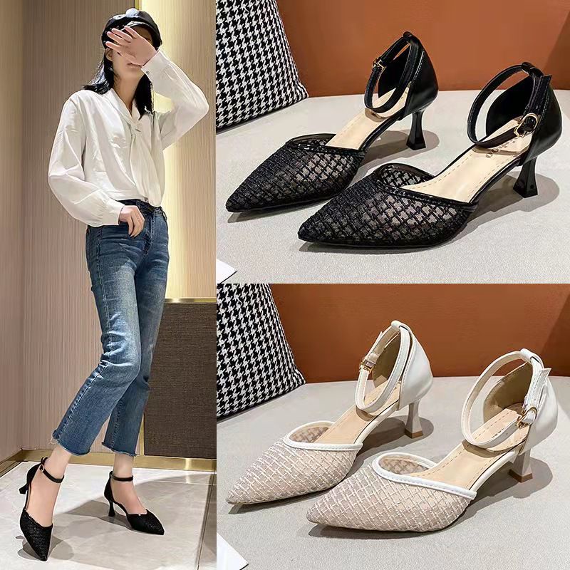 Free Box Sandal Hak Tinggi High Heels Wanita Sepatu Pesta Import NS511 Sepatu Import Fashion Sepatu Hak