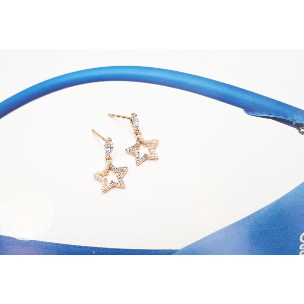 Anting Tusuk Emas Xuping Asli Mata Bintang Elegan & Cantik Perhiasan Xuping Lapis Emas Asli (COD)