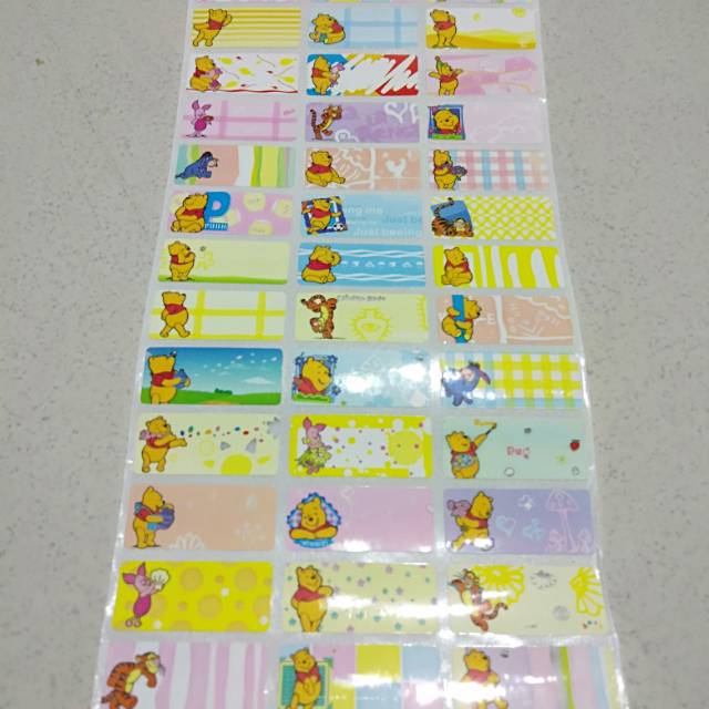 

Label Nama Pooh Ukuran M