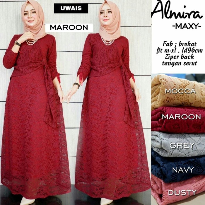 Almira Maxy Uwais - Gamis Brukat