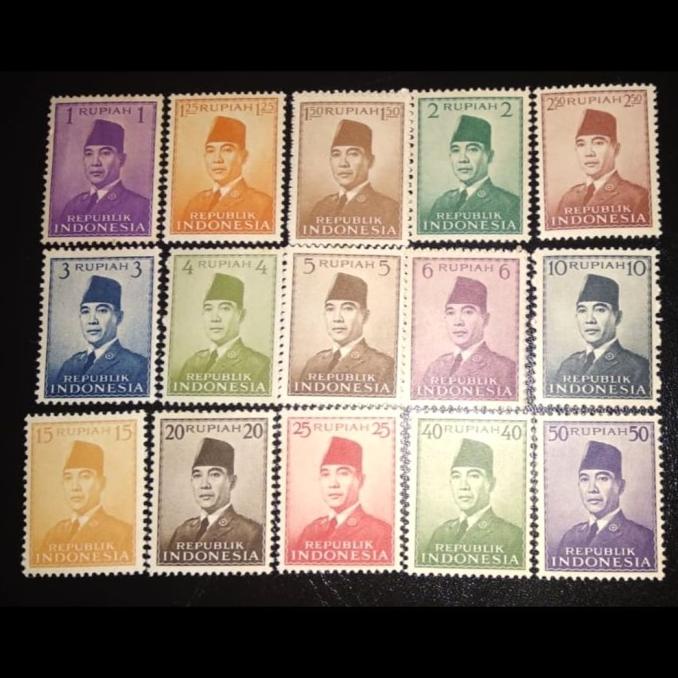 

Perangko Presiden Soekarno Tahun 1951. Set Lengkap 15 Gambar