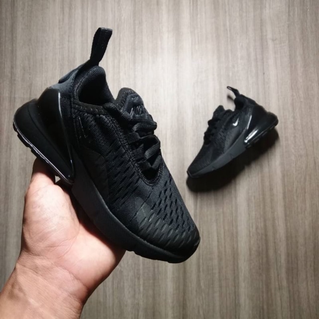 Sepatu Anak - Nike Air Max 270 Kids Full Black - PRM