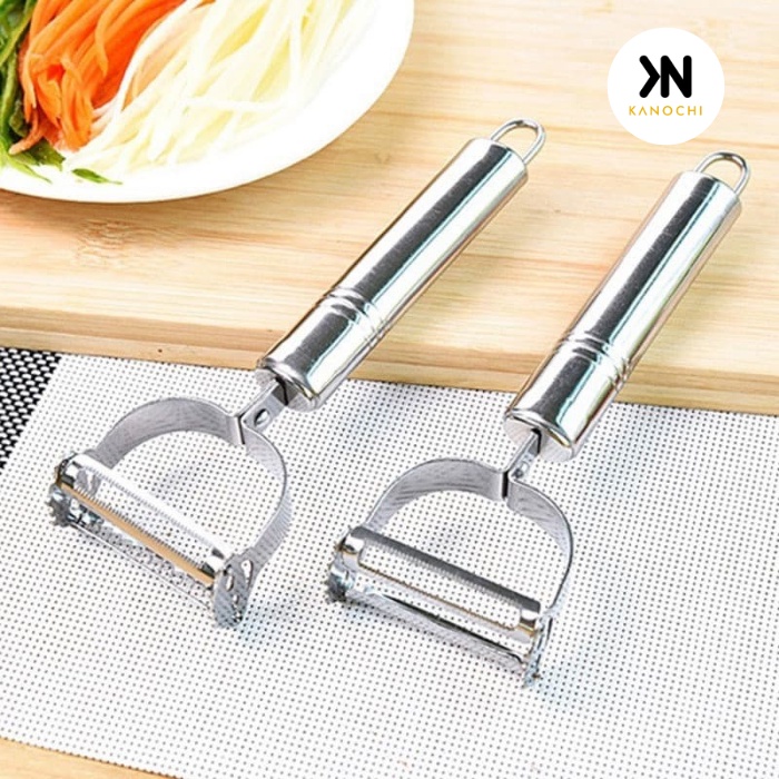 Peeler 2 in 1 Alat Pengupas Kulit Buah &amp; Sayur Stainlees Steel