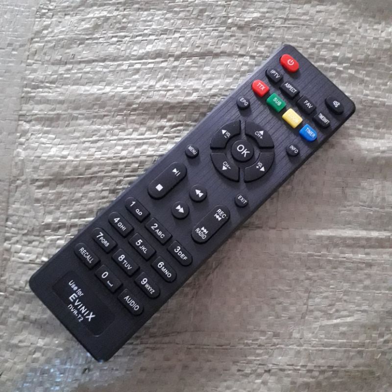 Remote STB Evinix SET TOP BOX EVINIX DVB T2