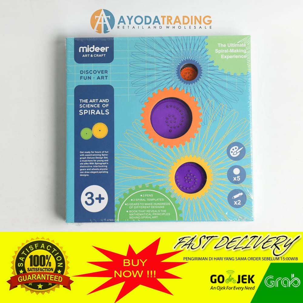 Mideer The Art and Science of Spirals Children Drawing Toys Kado