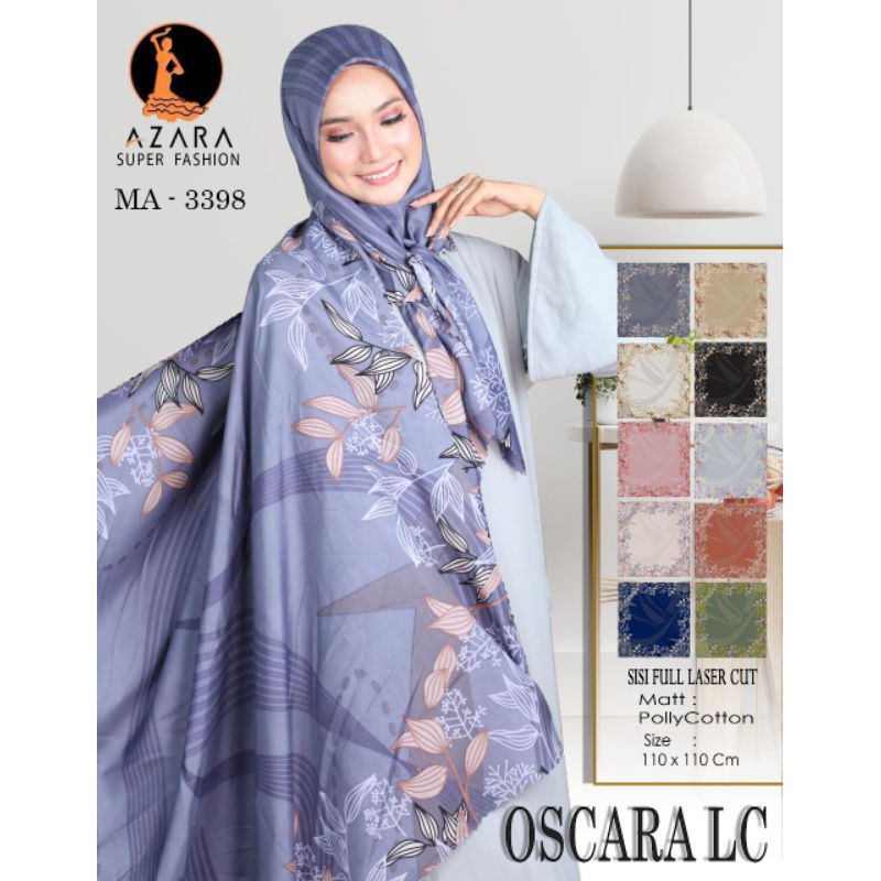 JILBAB AZARA SEGIEMPAT MOTIF LASER CUTTING / SEGI EMPAT LASER CUT MOTIF-5