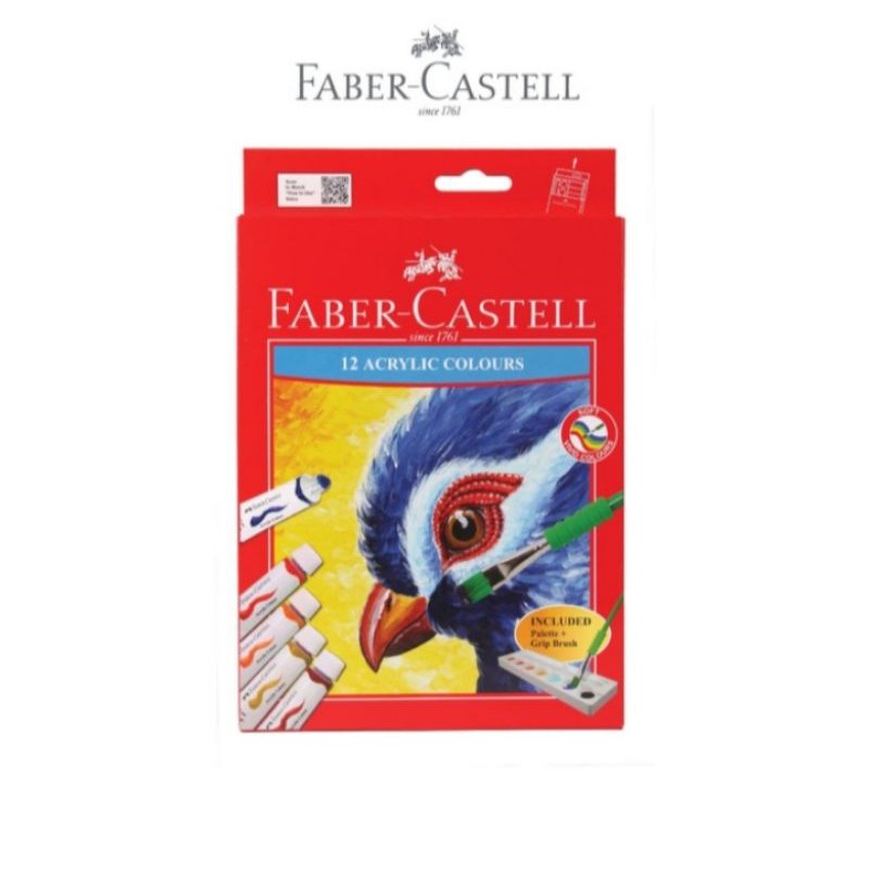 

Cat Acrylic colour Faber Castell set-12 / Acrylic colour 12