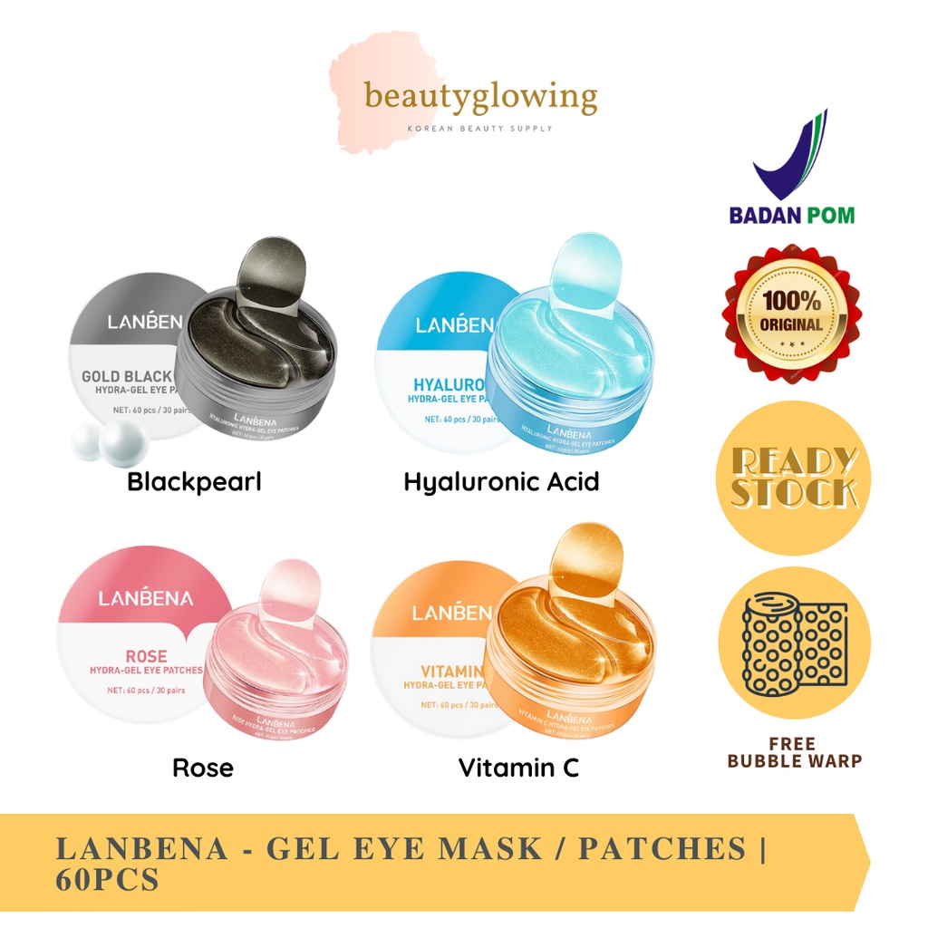 [BPOM] LANBENA Gel Eye Mask / Patches - 60 pcs