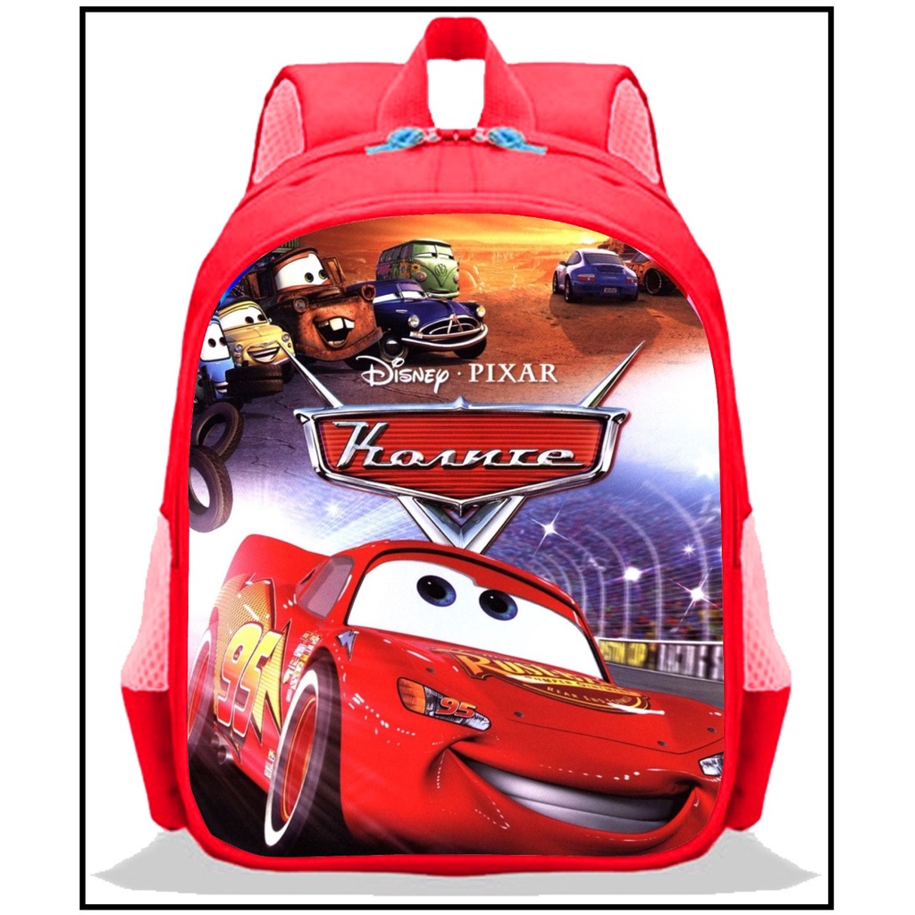 Tas anak sekolah tk sd paud karakter Car - kid's bag character terbaru