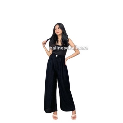 Celana Kulot Highwaist Kolor Reborn Spesial kancing