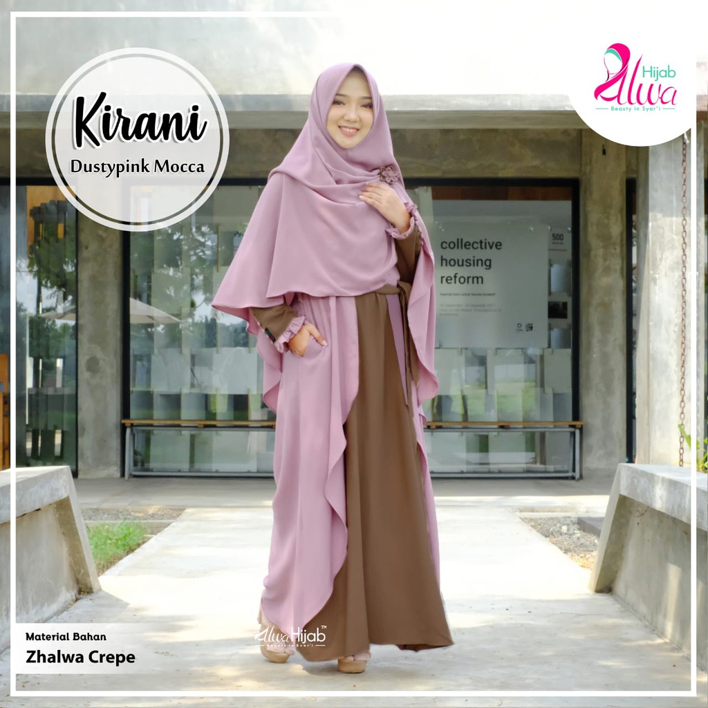 10 Ide Perpaduan Gamis Warna Dusty Pink Piparkak 