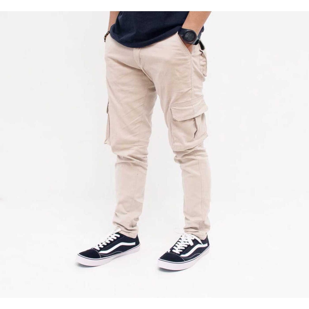 Celana Cargo Panjang Pria Original Jumbo Slimfit Army Laki Laki Murah Loreng Kargo Pant Big Size Dewasa Chargo Hitam Premium Jogger Distro Cowo Bahan Jeans Tebal