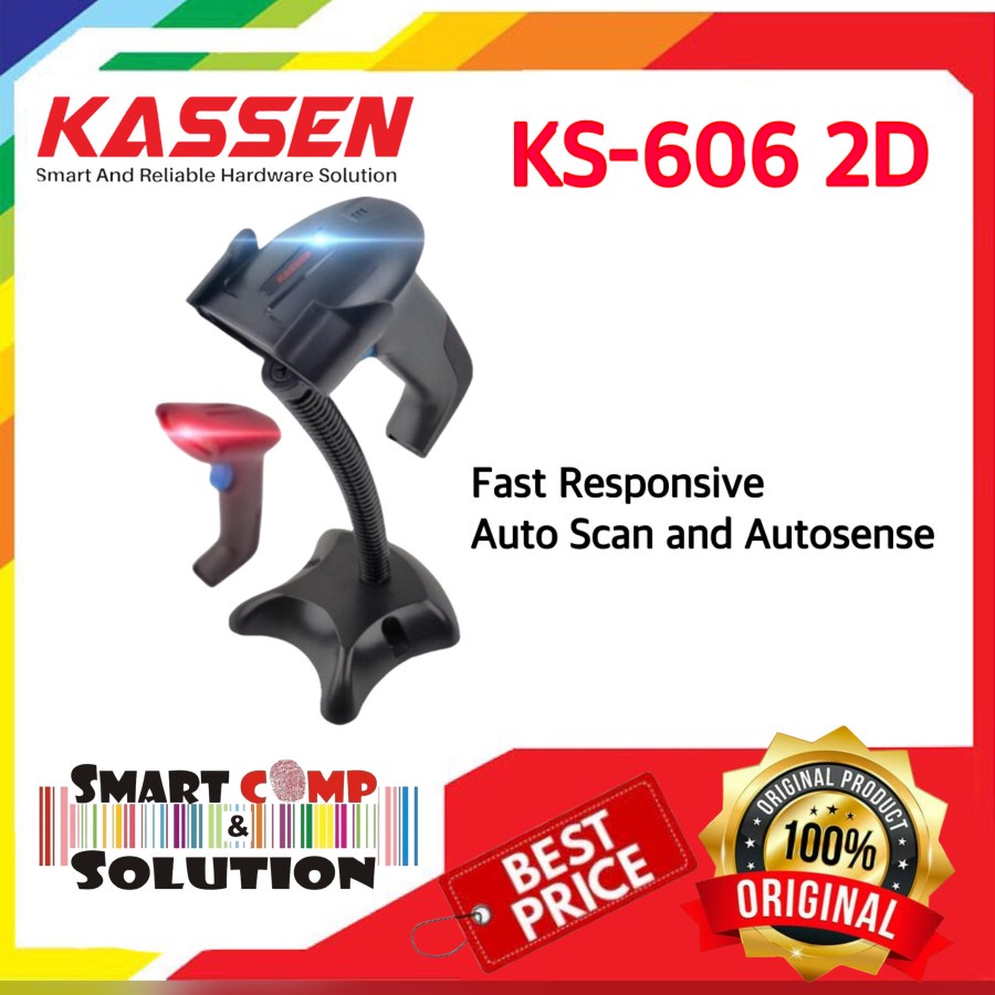 Barcode Scanner 2D Bluetooth KASSEN KS-606 / KS606 / KS 606 2D BT