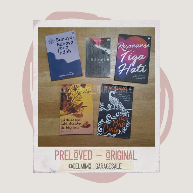 ORIGINAL BUKU NOVEL SAJAK PUISI WS RENDRA TERE LIYE DLL