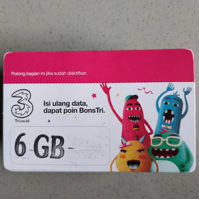 VOUCHER KUOTA TRI 6GB 30 HARI