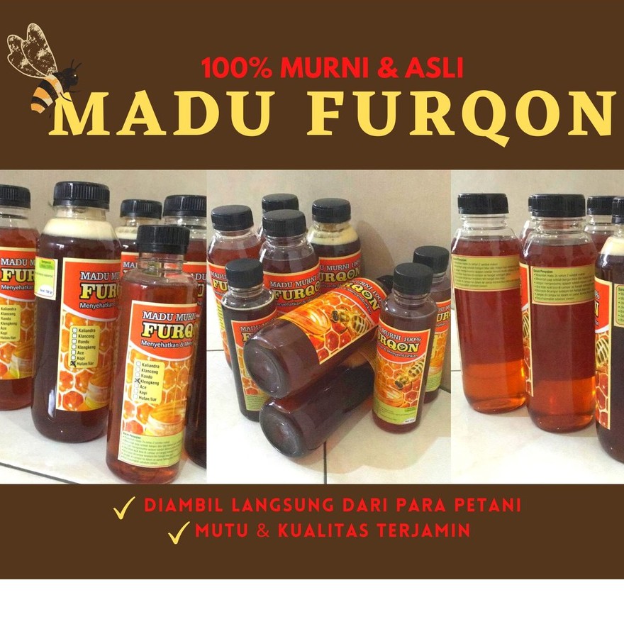 

(MURNI 100% | 350gr ) MADU MURNI / ASLI HUTAN RANDU KELENGKENG KLANCENG