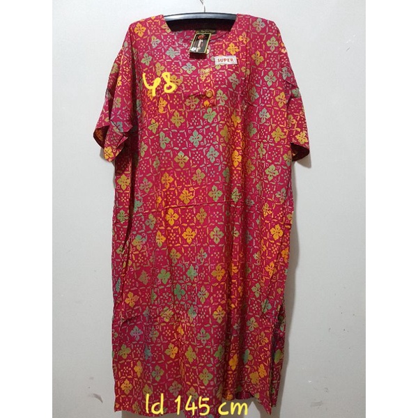 YULI - DASTER L5 REMEK LD 140 - 150 CM PB 110 CM BATIK KENCANA UNGU LABEL HITAM KUH-No 48