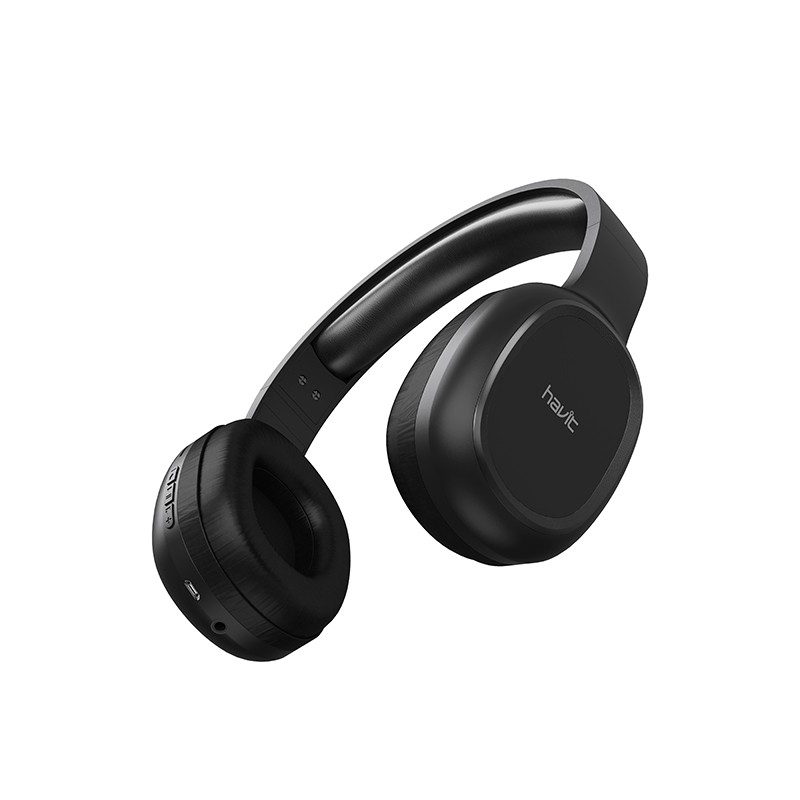 HAVIT Wireless Bluetooth on-Ear Headphones with Built-In Microphone Noise Cancellation Foldable