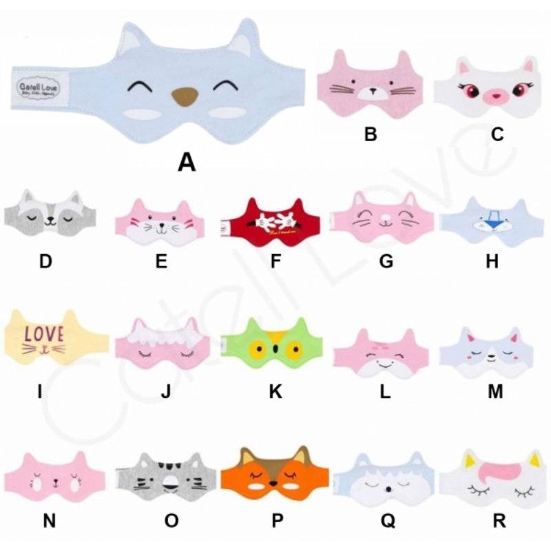MASKER MATA BABY BAYI PELINDUNG MATA BABY BAYI BERJEMUR,BABY EYES MASK,MASKER KATUN BABY BAYI IMPORT