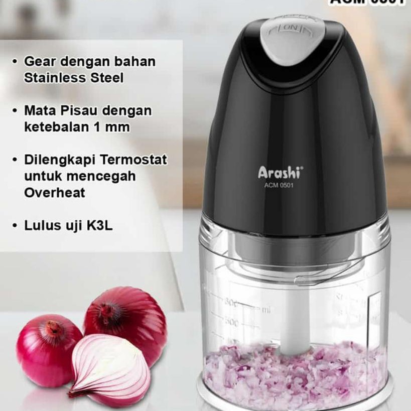 FOOD CHOPPER MINI ARASHI ACM 0501 MINI BLENDER ELEKTRIK FOOD PROCESSOR