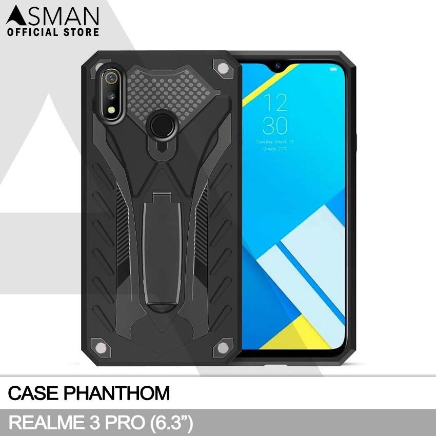 Hardcase Phantom Realme 3 Pro  | Transformer Kick Stand