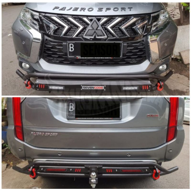 Paket Tanduk Depan Towing Belakang Mobil All New Pajero Sport