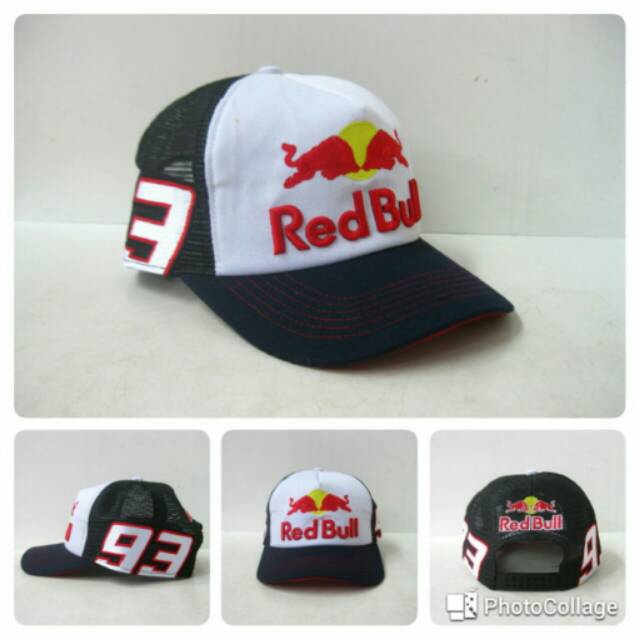 Topi Motogp Redbull hitam