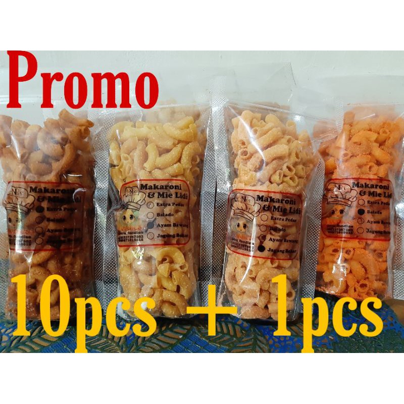 

Makaroni Bantet, Kriuk Dan Renyah 70gr . Promo beli 10pcs gratis 1 pcs