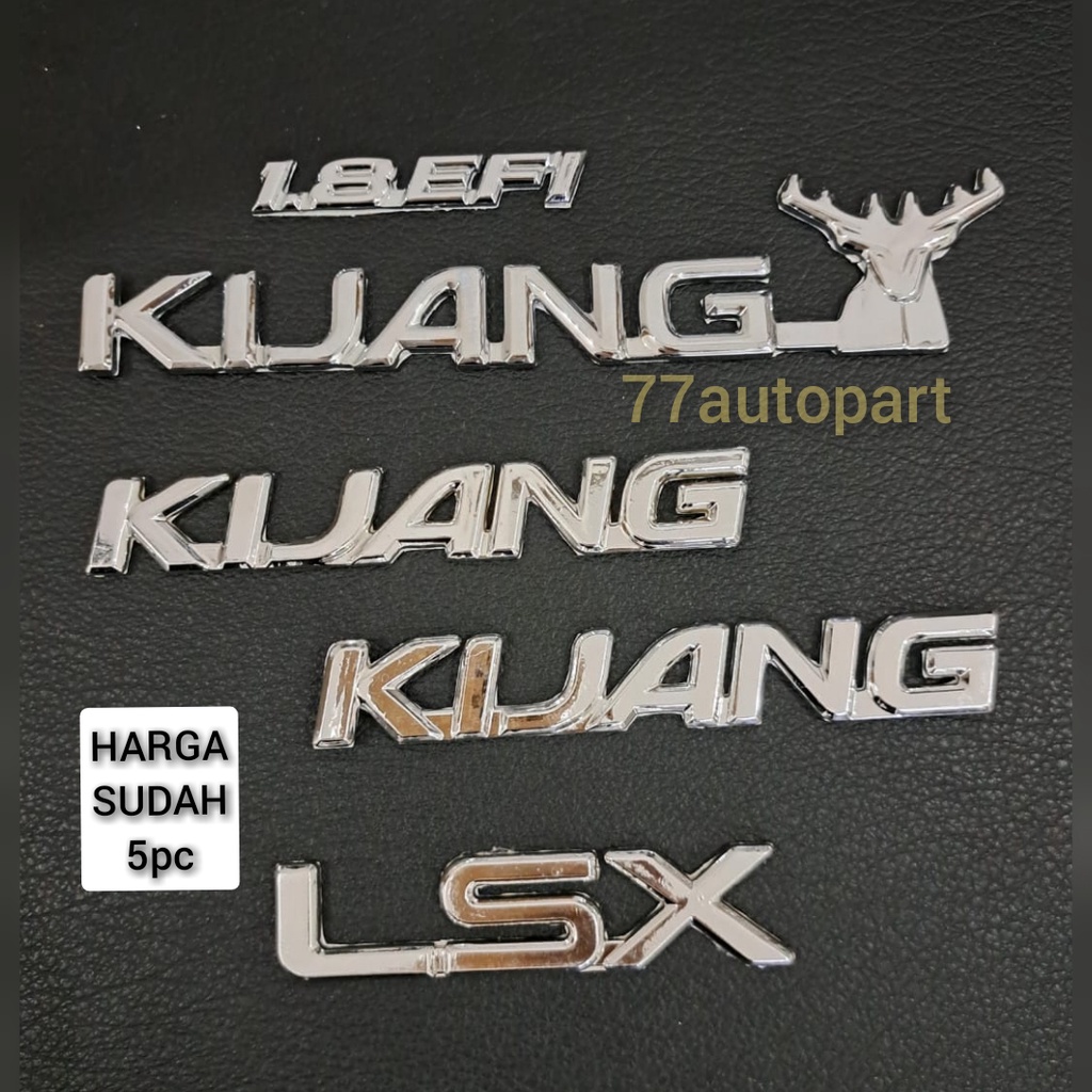 emblem logo mobil kijang kapsul set 5pc pilihan type lgx lsx sgx ssx