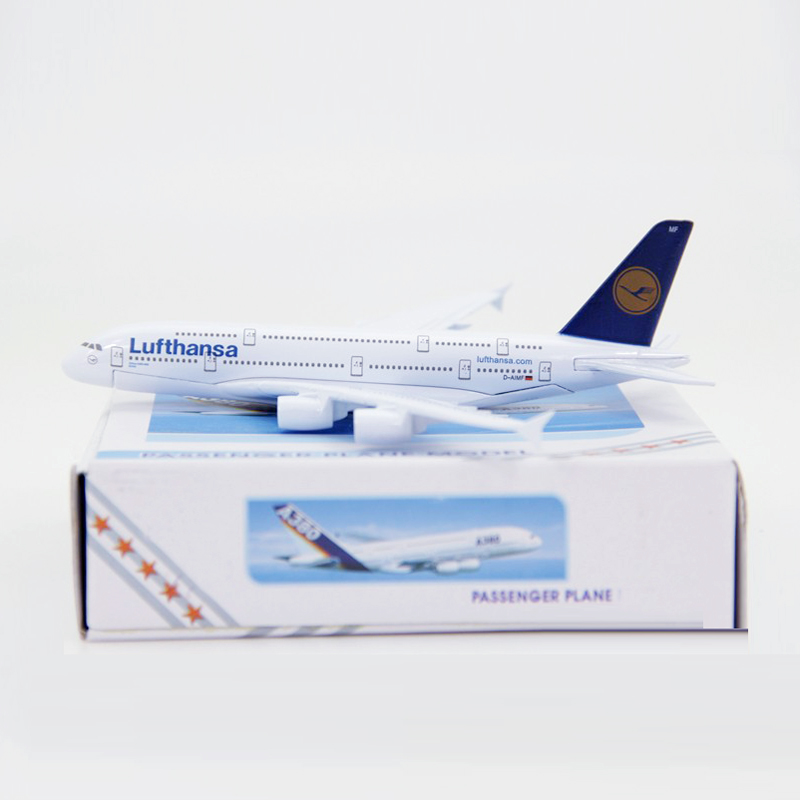 Pesawat Terbang Airbus 380 Model Malaysia British Prancis Thailand Philippine A380 DieCast Metal Alloy 16CM