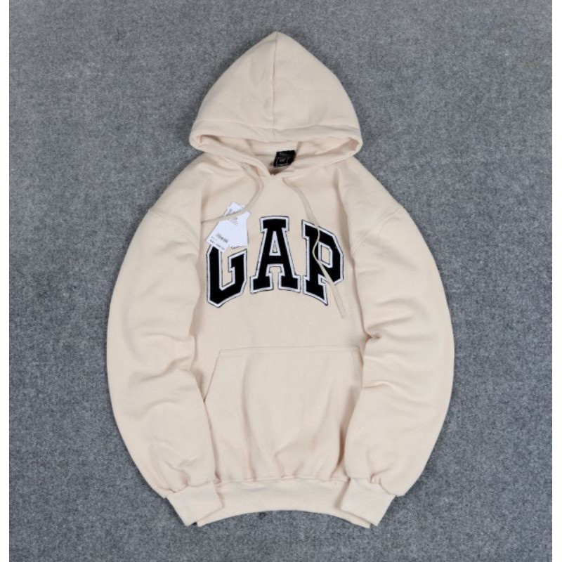 SWEATER HOODIE GAP BORDIR FULLTAG &amp; LABEL BAHAN ORIGINAL UKURAN M L XL