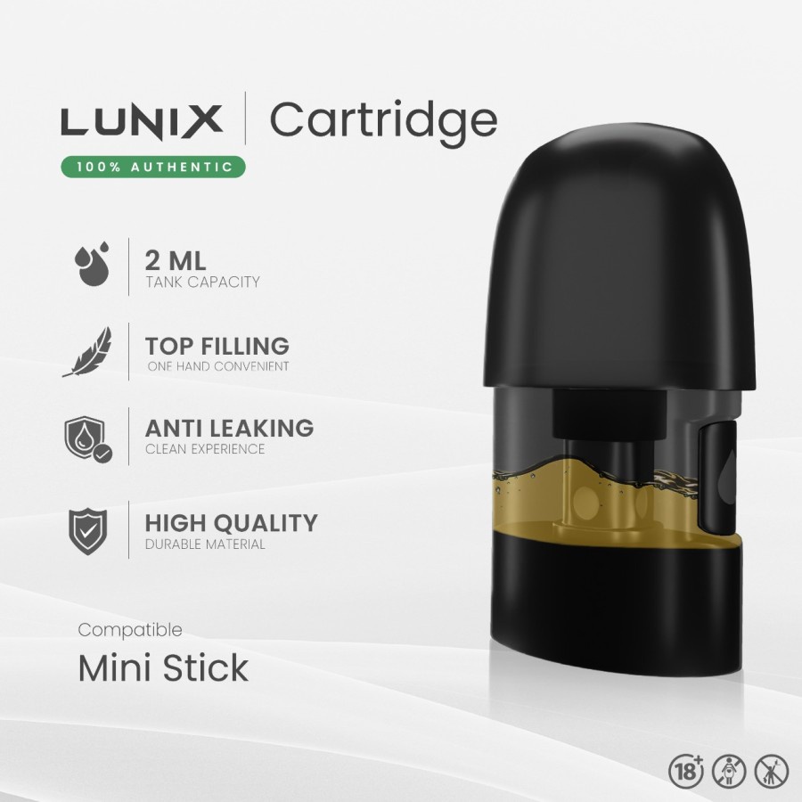 Cartridge Lunix Mini Stick Air Go Pod Authentic 100% CATRIDGE