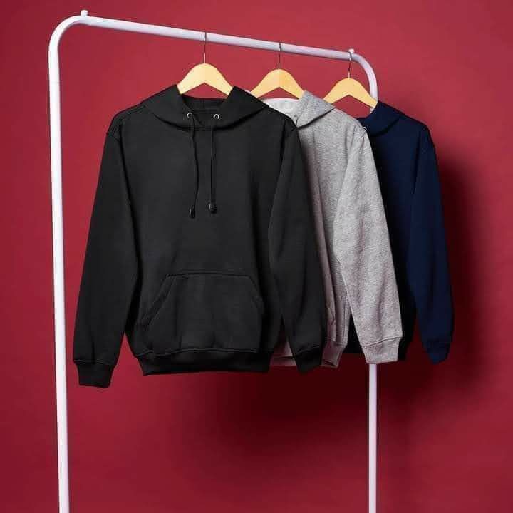 Hoodie Zipper Sweater Jaket Jacket Polos Pria Wanita Hitam Hoodi Oversize Warna ukuran size M L XL X