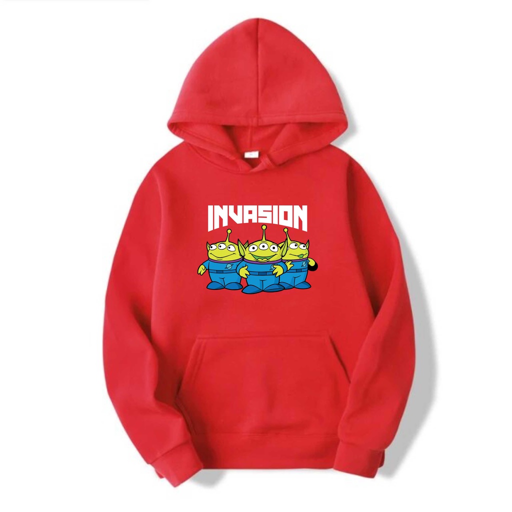 INVASION Sweater Hoodie II INVASION Jumper Hoodie II Sweter Oblong Topi Sz M - XL ( Pria &amp; Wanita / Anak &amp; Dewasa )