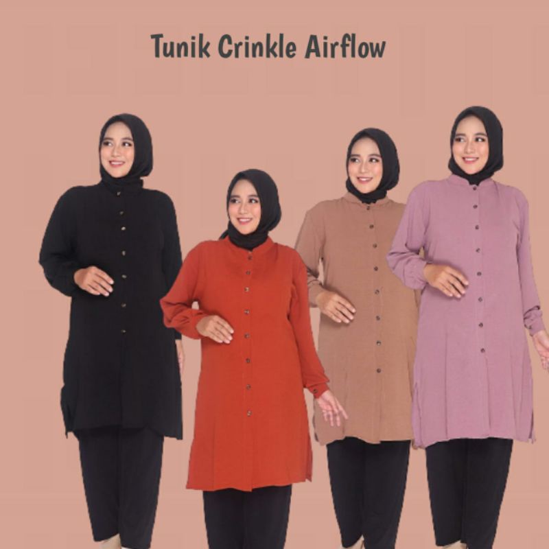 Tunik Crinkle Airflow