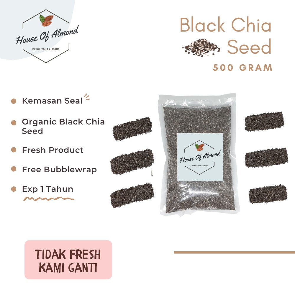 

Organic Black Chia Seeds 500gr