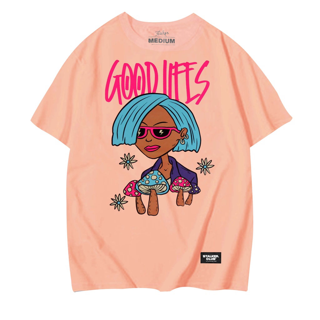 Stalker Kaos / T-Shirt Good Life Peach