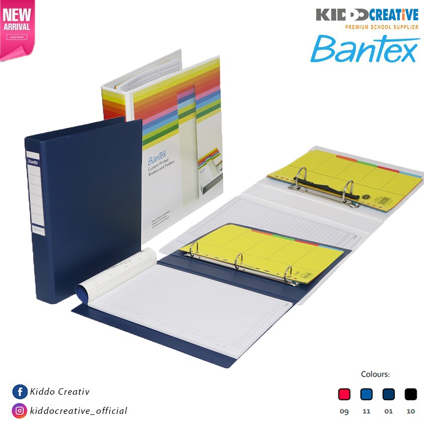 

BANTEX BANDED RING BINDER - NOTED A4, A5, LL A4 - A5 TO 8322+6045+8026-27-28-25-30-31