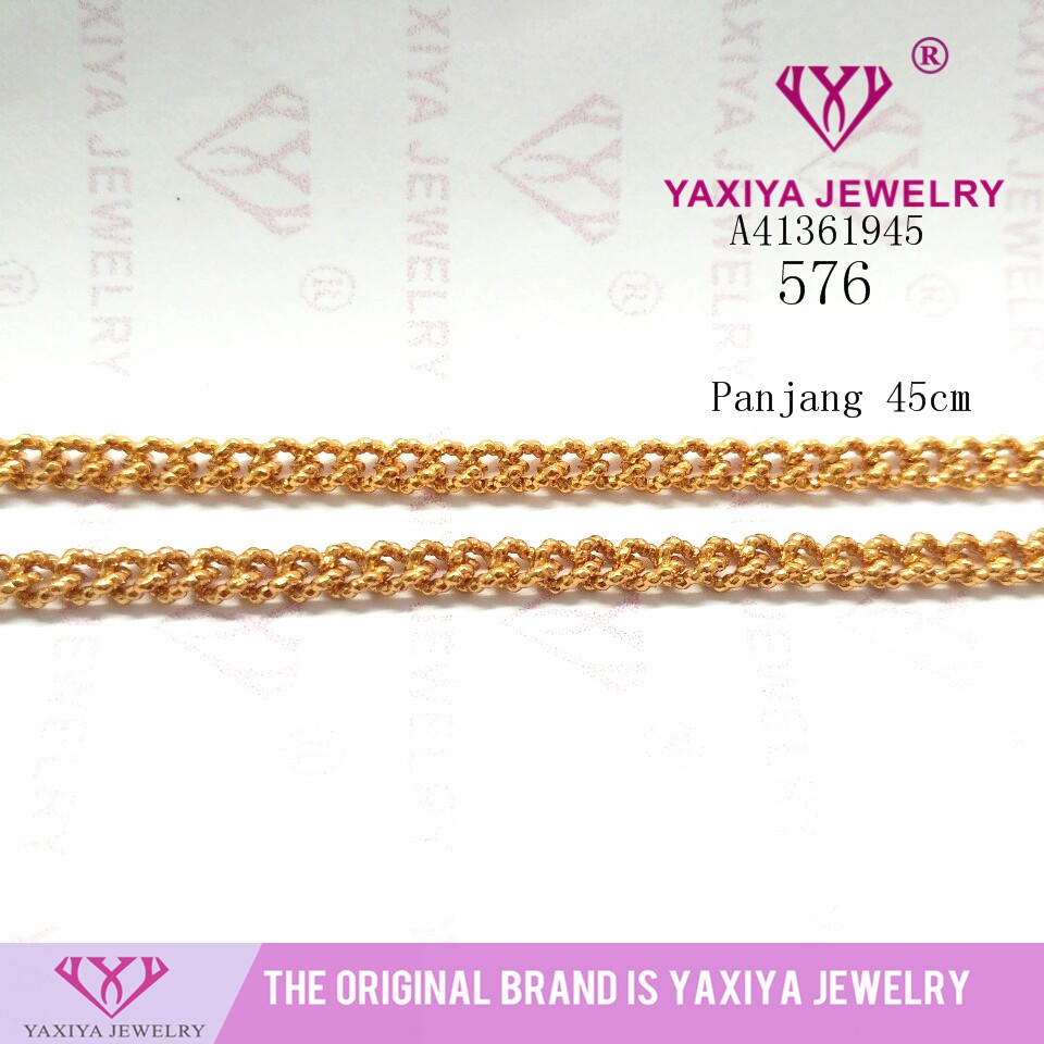 

Kalung Nuri Burik Perhiasan Imitasi Lapis Emas 18K Yaxiya Jewelry 576