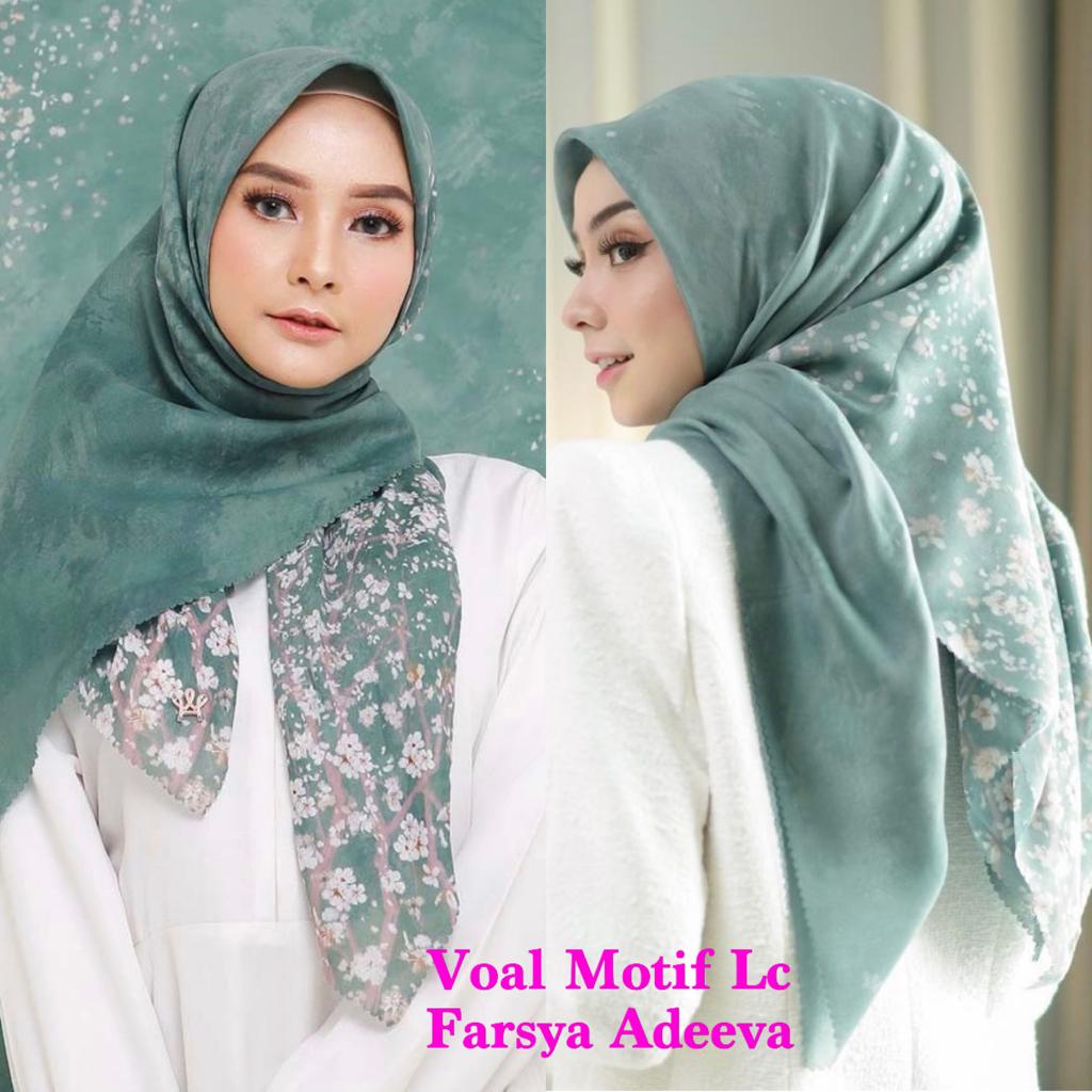 SEGI EMPAT MOTIF TERBARU HIJAB SEGI EMPAT MOTIF DEENAY  LASERCUT  TERMURAH DAN TERLARIS NAYLA HIJA'B-KAMBOJA MATCHA