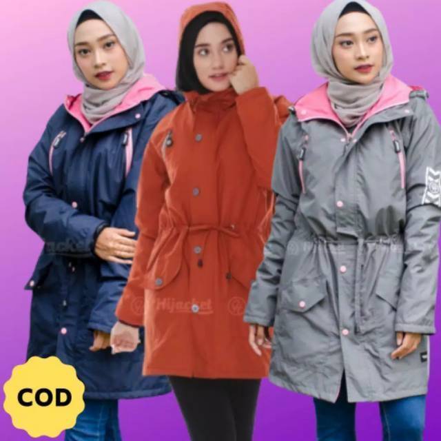 Jaket Parka BB Hijaket Wanita / Jaketwanita Hijaber Muslimah Montix