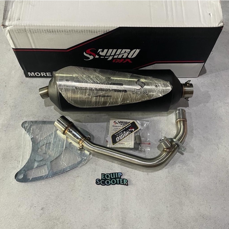 KNALPOT SHIJIRO STANDAR RACING INLET 38