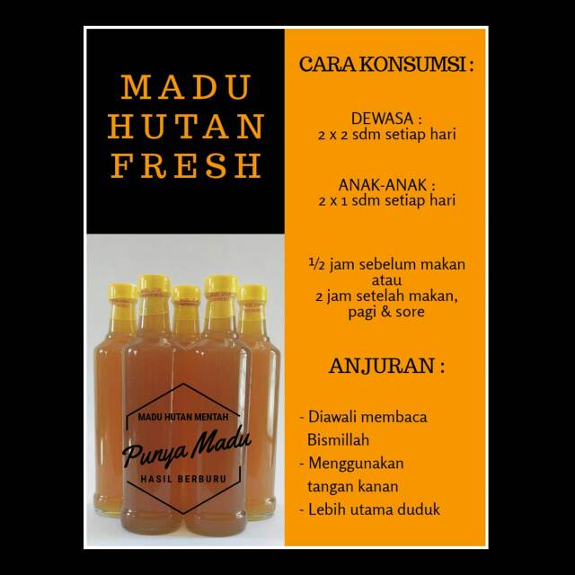 

Madu hutan asli