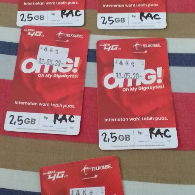 Voucher kuota simpati 2.5GB 5hr