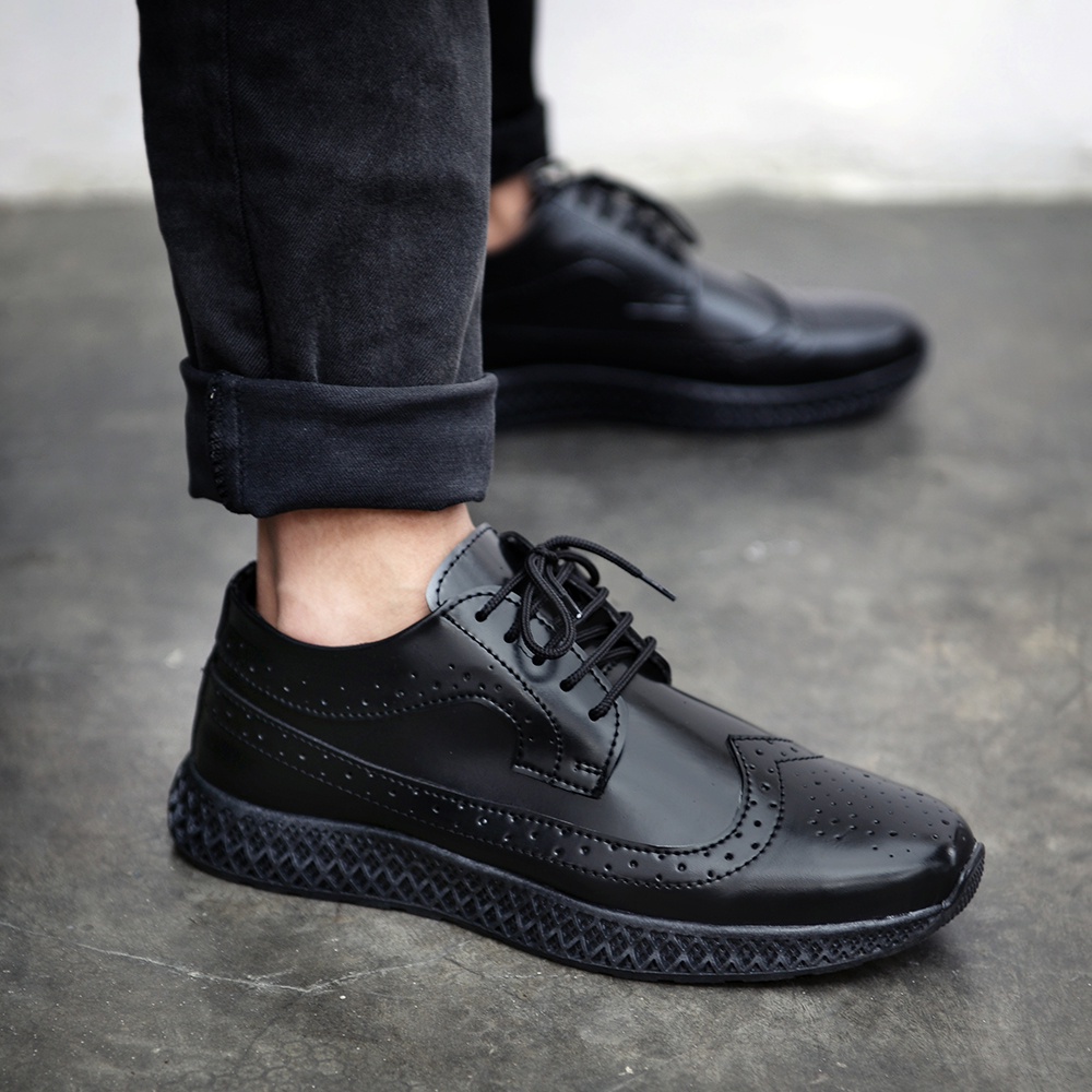 SEPATU SNEAKERS KULIT PRIA KULIAH SEKOLAH PRIA CASUAL KERJA KANTOR FORMAL x SEPATU PANSUS PRIA