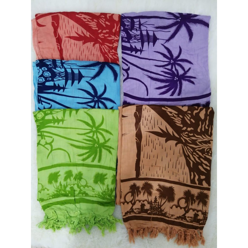 Kain Pantai Sarung Batik Motif Pantai Sunset