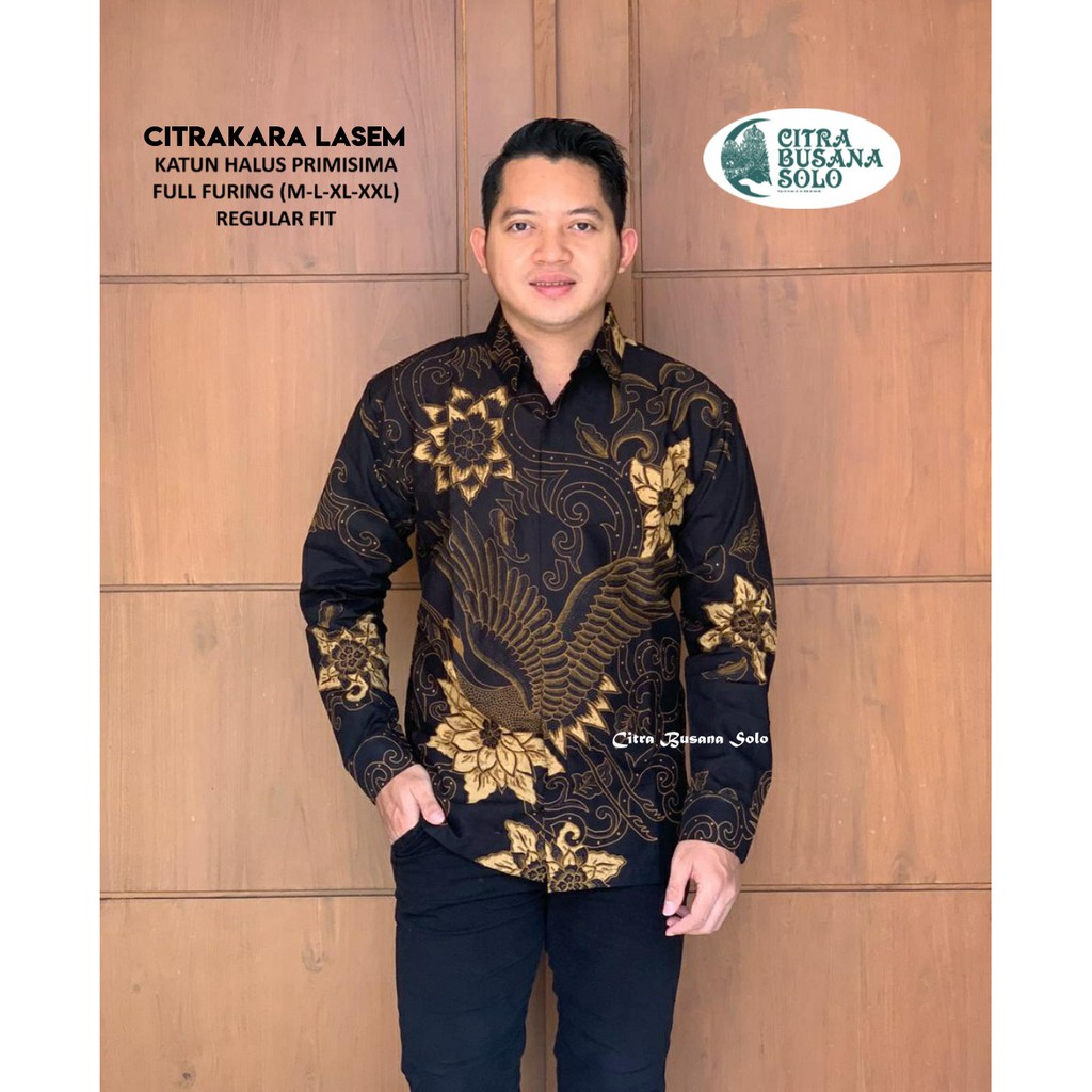 CITRAKARA LASEM Batik Pria Full Furing Bahan Katun Halus Primisima