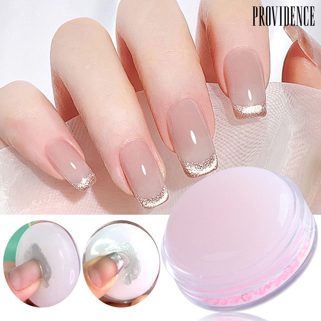 Providence Nail Seal Non-Deformed Detachable Lightweight Round Silicone Transparent Soft Stamper for Manicure